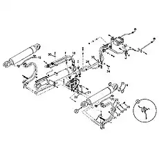 Lift cylinder carriage - Блок «Система гидравлического инструмента»  (номер на схеме: 73)