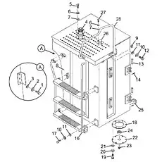 Air cleaner - Блок «Топливный бак в сборе»  (номер на схеме: 4)