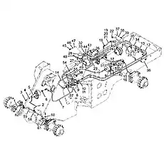 Rear axle oil pipe - Блок «Рабочая тормозная система»  (номер на схеме: 15)