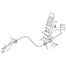 Throttle pedal assembly - Блок «Управление дроссельной заслонкой в сборе»  (номер на схеме: 8)