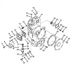 Speed control valve assembly - Блок «Коробка передач в сборе»  (номер на схеме: 10)