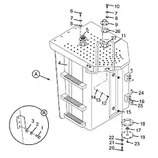 Oil suction oil filter assembly - Блок «Топливный бак в сборе»  (номер на схеме: 16)