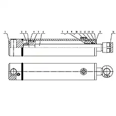 80X6.3 Piston Seal - Блок «B80A-FZ-00 Левый вспомогательный цилиндр 2»  (номер на схеме: 5)