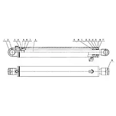 Piston Seal - Блок «B80A-TL-00 Подъемный цилиндр»  (номер на схеме: 5)