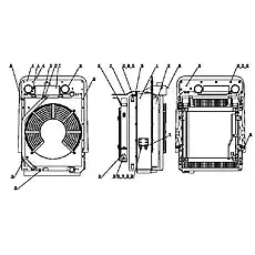 Middle Cooler - Блок «B80A0102 Охладитель в сборе»  (номер на схеме: 11)