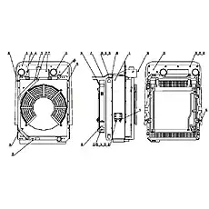 Middle Cooler - Блок «B80A0102T2 Охладитель в сборе»  (номер на схеме: 11)