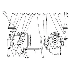 Gauge- Oil Lever (Dipstick) - Блок «B80A02 Преобразователь и передача крутящего момента в сборе»  (номер на схеме: 28)