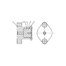 70X84X8 Wiper Scraper Seal - Блок «B80D-CL-00 Зажимной цилиндр»  (номер на схеме: 5)