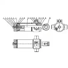 Piston Rod Buffering Seal 50X65.5X6 - Блок «B80D-SW-00 Левый качающийся цилиндр»  (номер на схеме: 13)