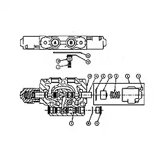 Spool-Compensator - Блок «NSCX182-A37 Секция ножа»  (номер на схеме: 7)