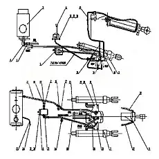 Flange - Блок «Z30E10T12 Инструмент гидравлической системы»  (номер на схеме: 33)