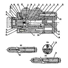Gerotor - Блок «BZZ1-E630+FKA Рулевой механизм»  (номер на схеме: 10)
