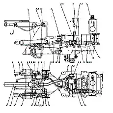 Hose - Блок «Z33E10T7 Рабочая гидравлическая система»  (номер на схеме: 19)