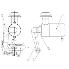 Air Cleaner Assembly - Блок «Входная система Z35G0105T4»  (номер на схеме: 1)