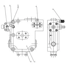Flange - Блок «Клапан в сборе Z35H0801»  (номер на схеме: 3)