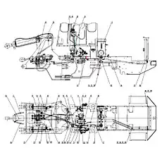 Nut M8 - Блок «Рабочая гидравлическая система Z35H10T13»  (номер на схеме: 47)