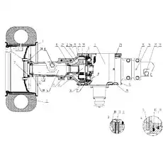 Inner Gear Ring - Блок «Передний мост Z40F06T25»  (номер на схеме: 9)