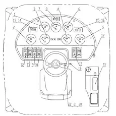Brake pressure gauge - Блок «Панель инструментов в сборе Z4015H»  (номер на схеме: 5)
