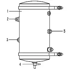 PLUG JB1000-M10*1EpZn-35 - Блок «Воздушный резервуар»  (номер на схеме: 5)