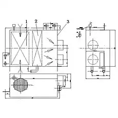 RADIATOR ASSEMBLY 1301010 - Блок «Тепловая машина 2»  (номер на схеме: 1)