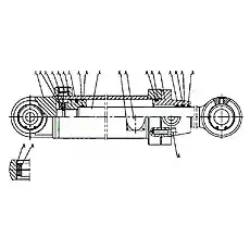 Pston - Блок «CG935GS ZX1ZX2 Рулевой цилиндр»  (номер на схеме: 6)