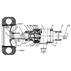 Inner Gear Ring - Блок «Z40H06T1 Передний мост»  (номер на схеме: 9)