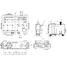 Hydraulic Oil Tank - Блок «Z40H1001T1 Гидравлический масляный бак»  (номер на схеме: 1)