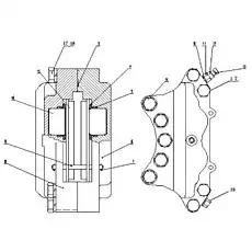 Dust Shroud - Блок «Тормоз Z5EII0501 и Тормоз Z5EII0601»  (номер на схеме: 4)