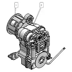 Torque Converter - Блок «Преобразователь крутящего момента и коробка передач в сборе»  (номер на схеме: 1)