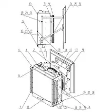 Water Radiator Assembly - Блок «Система охлаждения Z50G0102T17»  (номер на схеме: 1)