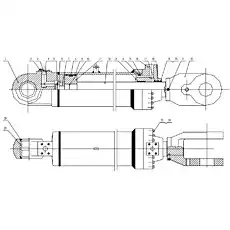 Pole Piston - Блок «Подъемный цилиндр CG958G-DB-00»  (номер на схеме: 12)