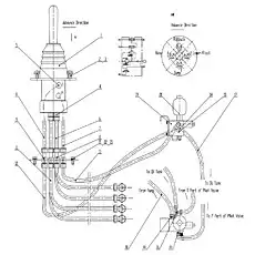 Hose - Блок «Система гидравлического вспомогательного клапана Z50G1005T15»  (номер на схеме: 12)