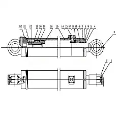 Piston - Блок «CG990H-ZA-00 Рулевой цилиндр»  (номер на схеме: 19)