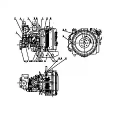 12 - Блок «Z90H0101 Двигатель в сборе»  (номер на схеме: 23)