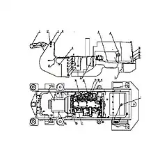 T/C Oil Pressure SW - Блок «Z90H15 Электрические компоненты»  (номер на схеме: 5)