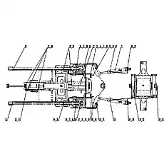 15 Plate - Блок «Z90H21 Ручная централизованная смазочная система»  (номер на схеме: 25)