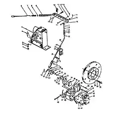 Bolt connect rod - Блок «Стояночный тормоз»  (номер на схеме: 19)