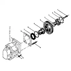 Screw M10x1x32 - Блок «Преобразователь крутящего момента 4, 5»  (номер на схеме: 1)