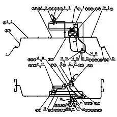 Pedal valve 06-466-230 - Блок «Тормозная система»  (номер на схеме: (5))