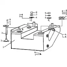 Fuel tank - Блок «Система двигателя 3»  (номер на схеме: 1)