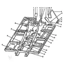 Болт M10x25-8.8-Zn.D - Блок «Платформа поворотная в сборе»  (номер на схеме: 14)