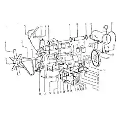 Обойма скрепляющая - Блок «Система двигателя»  (номер на схеме: 12)