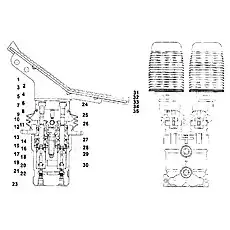 ЗАГЛУШКА - Блок «12С0264-1 Клапан педали хода»  (номер на схеме: 35)