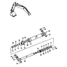 БОЛТ - Блок «10C0212 Гидроцилиндр ковша»  (номер на схеме: 18)
