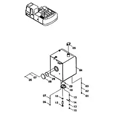 БАК - Блок «Топливный бак»  (номер на схеме: 4)