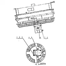Болт М8х40-8.8-Zn.D - Блок «11C0106 Привод вентилятора охлаждения в сборе»  (номер на схеме: 1)