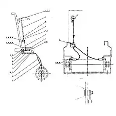 Устройство тормозное - Блок «21E0038 Тормоз стояночный»  (номер на схеме: 20)