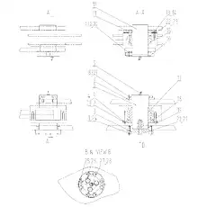 WASHER 12 - Блок «ARTICULATED HITCH 30E0096_002_00»  (номер на схеме: 24)