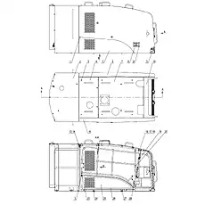 COTTER PIN 3×25 - Блок «ENGINE HOOD ASSEMBLY 44Y0408_000_00»  (номер на схеме: 17)