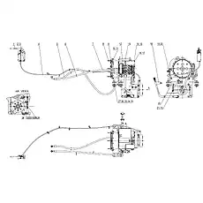 HOSE ASSEMBLY - Блок «GEARBOX & TORQUE CONVERTER ASSEMBLY 05Y0258_000_00»  (номер на схеме: 5)
